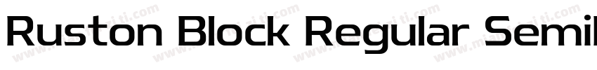 Ruston Block Regular SemiExpanded字体转换